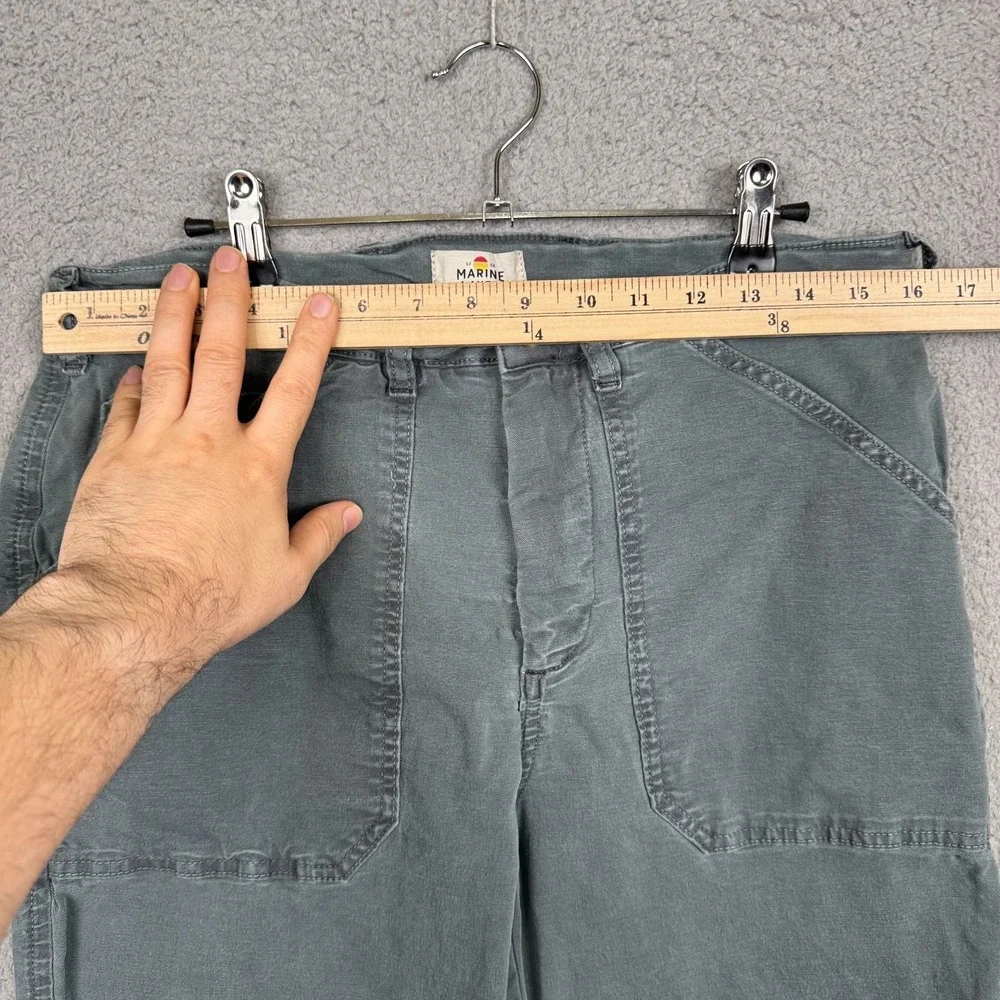 Marine Layer Pants Mens‎ 33 Blue Gray Breyer Relaxed Utility Preppy Heritage